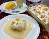 A picture of step 9 of Mango milk cake (no bake).