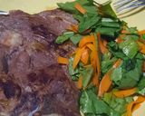 Foto del paso 6 de la receta: Bife ancho con ensalada de radicheta y zanahoria