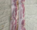 Foto del paso 2 de la receta: Trenza de hojaldre de pollo, bacon y queso