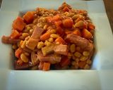 Foto del paso 4 de la receta Alubias con tomate, zanahoria y bacon