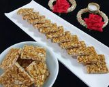 A picture of step 8 of Peanut Chikki.
