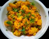 आलू प्याज़ की सूखी सब्जी(aloo pyaz ki sabzi recipe in hindi) रेसिपी चरण 3 फोटो