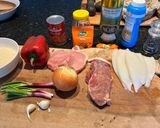 Foto del paso 1 de la receta: Arroz Mediterráneo (de tierra y mar)