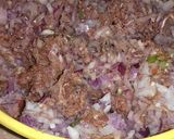 A picture of step 4 of Seekh kabab Keema fry.
