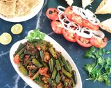 A picture of step 7 of Bhindi Do Pyaaza.