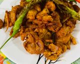 A picture of step 3 of Onion pakora (Monsoon special).