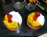 A picture of step 9 of Mango cheesecake parfait.