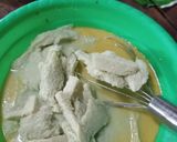 Foto langkah ke 5 dari resep Bingka Roti Kukus Matcha.