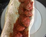 A picture of step 12 of Meatball sub.