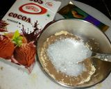 A picture of step 1 of Chocolate pudding.