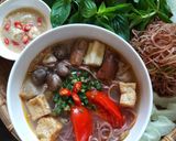 Hình bước làm 4 của món Bún cà bung