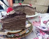 Foto langkah ke 7 dari resep Mille Crepes Chocolate Oreo.