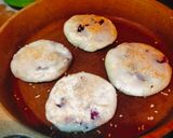 Foto langkah ke 8 dari resep 🍠Purple Sweet Potato (glutinous) pan-fry rice cake/mochi pancake🥞 | crispy, chewy (ubi ungu).