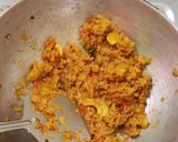 A picture of step 3 of Soya keema.