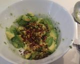 A picture of step 2 of Snack time Spicy Crushed Avocado on wholegrain toast.