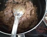 A picture of step 1 of Chikoo Chocolate Halwa.