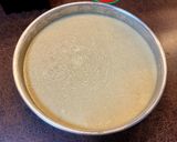 A picture of step 5 of Basbousa Mix Cake 🥰.