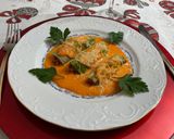 Foto del paso 7 de la receta: Canelón de lechuga con picado de ternera, champiñones y salsa de pimientos