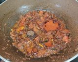A picture of step 5 of Aloo Matar.