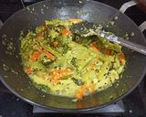 A picture of step 3 of Avial (South Indian Vegetable Curry).