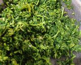 A picture of step 1 of Methi Aloo ki bhaji.
