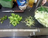 Foto langkah ke 1 dari resep Rujak Kangkung Tegal / Pecel Uleg Tegal.