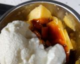 A picture of step 2 of Pineapple Coconut Frozen Yogurt.