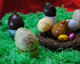 A picture of step 22 of EasterBake Chocolate eggs.
