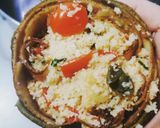 Foto del passaggio 3 della ricetta Carciofi ripieni in padella senza carne