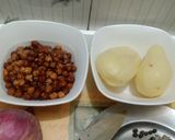 A picture of step 1 of Desi Spiced Chickpeas and Potatoes.