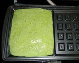 A picture of step 4 of Moong Dal Waffles.