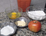 Foto del paso 1 de la receta: Panqueques de manzana acaramelados, fáciles y deliciosos