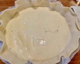 Une image de l'étape 4 de Tarte aux poireaux au Skyr et au Roquefort.