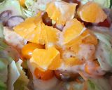 Hình bước làm 1 của món Salad cam