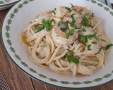Foto del paso 5 de la receta: Spaghetti con puerro y langostinos