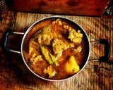 A picture of step 10 of Bengali style Chicken aloo jhol.