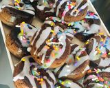 Foto del paso 7 de la receta: MINI 🍩DONAS🍩 Y 🥮BUDÍN 🥮 DE MANTEQUILLA DE MANÍ AL 🍫🍩CHOCOLATE🍫 🍩