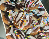 Foto del paso 7 de la receta: MINI 🍩DONAS🍩 Y 🥮BUDÍN 🥮 DE MANTEQUILLA DE MANÍ AL 🍫🍩CHOCOLATE🍫 🍩