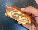 A picture of step 7 of Milo Marble Cake.