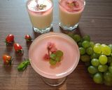 Hình bước làm 4 của món Pudding kem sữa hoa anh đào muối