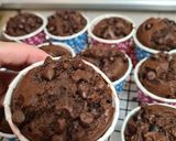 Gambar langkah 7 resipi Muffin Coklat🥰.