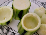 Calabacín con relleno de aprovechamiento