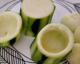 Foto del paso 1 de la receta: Calabacín con relleno de aprovechamiento