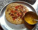 A picture of step 3 of Instant Rava uttapam (Suji uttapam).