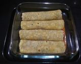 A picture of step 9 of Mexican beans enchiladas.