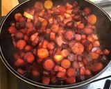 Une image de l'étape 12 de Carottes bicolores sucrées salées à l'ananas, menthe et jus de prunes.