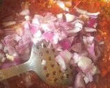 A picture of step 4 of Irish potatoes and sauce.
