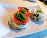 Roston sült bazsalikomos mozzarellás csirkemell recept fázis 5 fotója