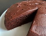 A picture of step 5 of Soft & Moist Chocolate Cake.