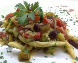 Foto del passaggio 11 della ricetta Filei calabresi con crema di salmone affumicato e verdure